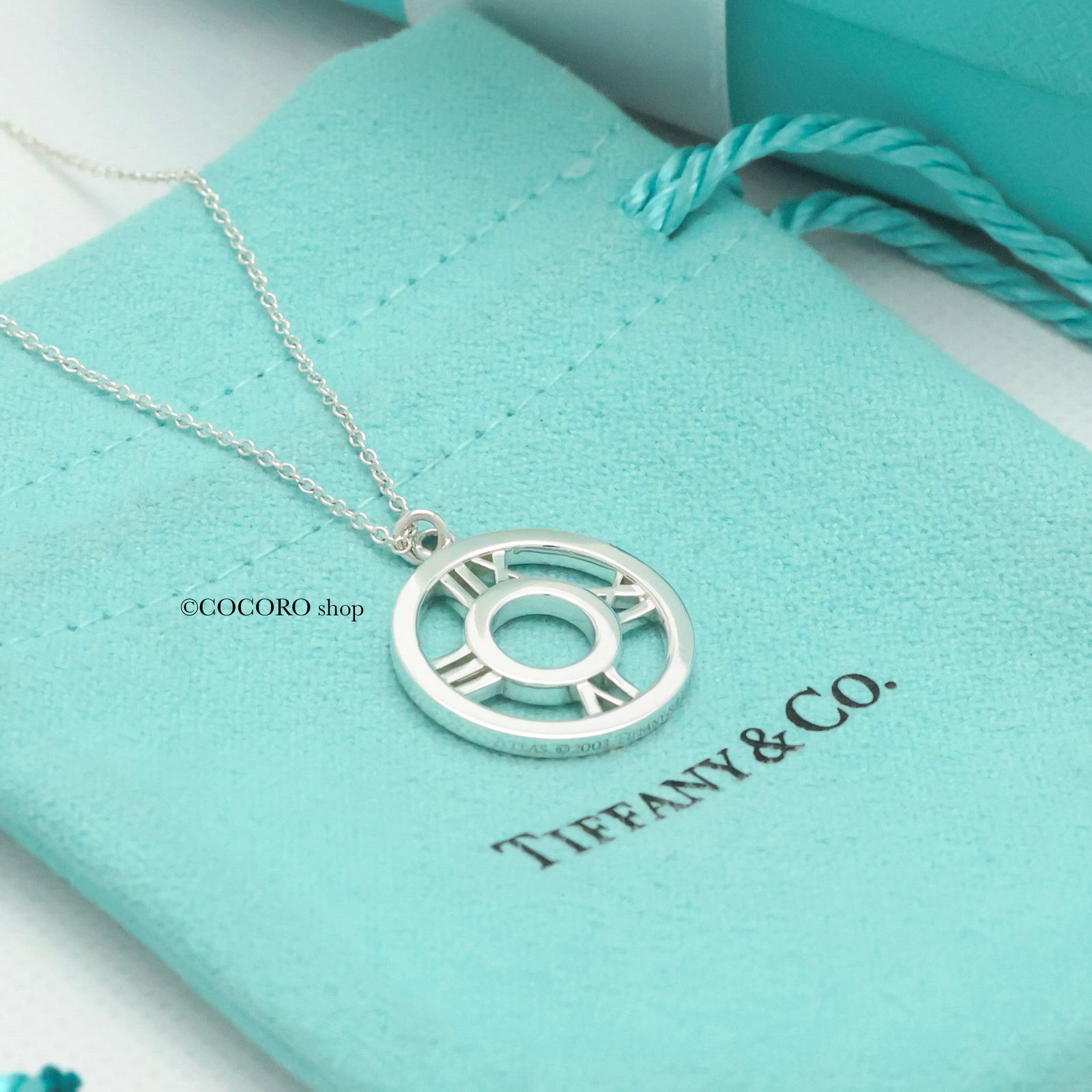 TIFFANY ティファニー　オープン　アトラス　ネックレス　Ag925 美品】ティファニー TIFFANY&Co. オープン アトラス サークル
