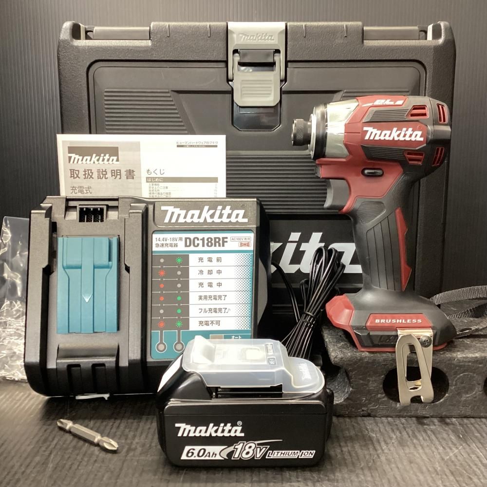 makita マキタ TD173D 18V充電式インパクトドライバ バッテリー＆充電器付 色 レッド 203