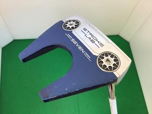 オデッセイ STROKE LAB SEVEN シルバー ネイビー 32インチ レディース パター PT フレックスその他 女性用 右利き 右用 Dランク ゴルフクラブ