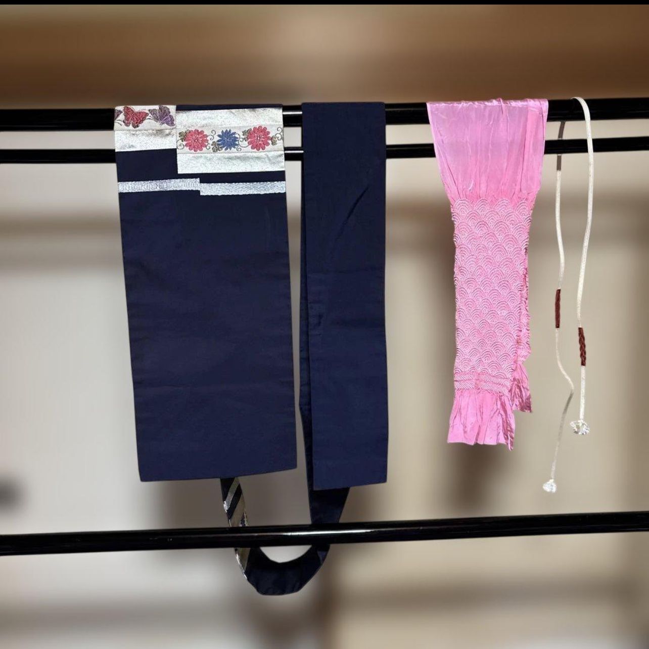  証紙 本場奄美大島紬 一元式 古代泥染 袷 フルセット 丈163 cm 裄66 Amami Oshima Tsumugi Ichigen-style Ancient Mud-dye Lined Full Set 紬 着物