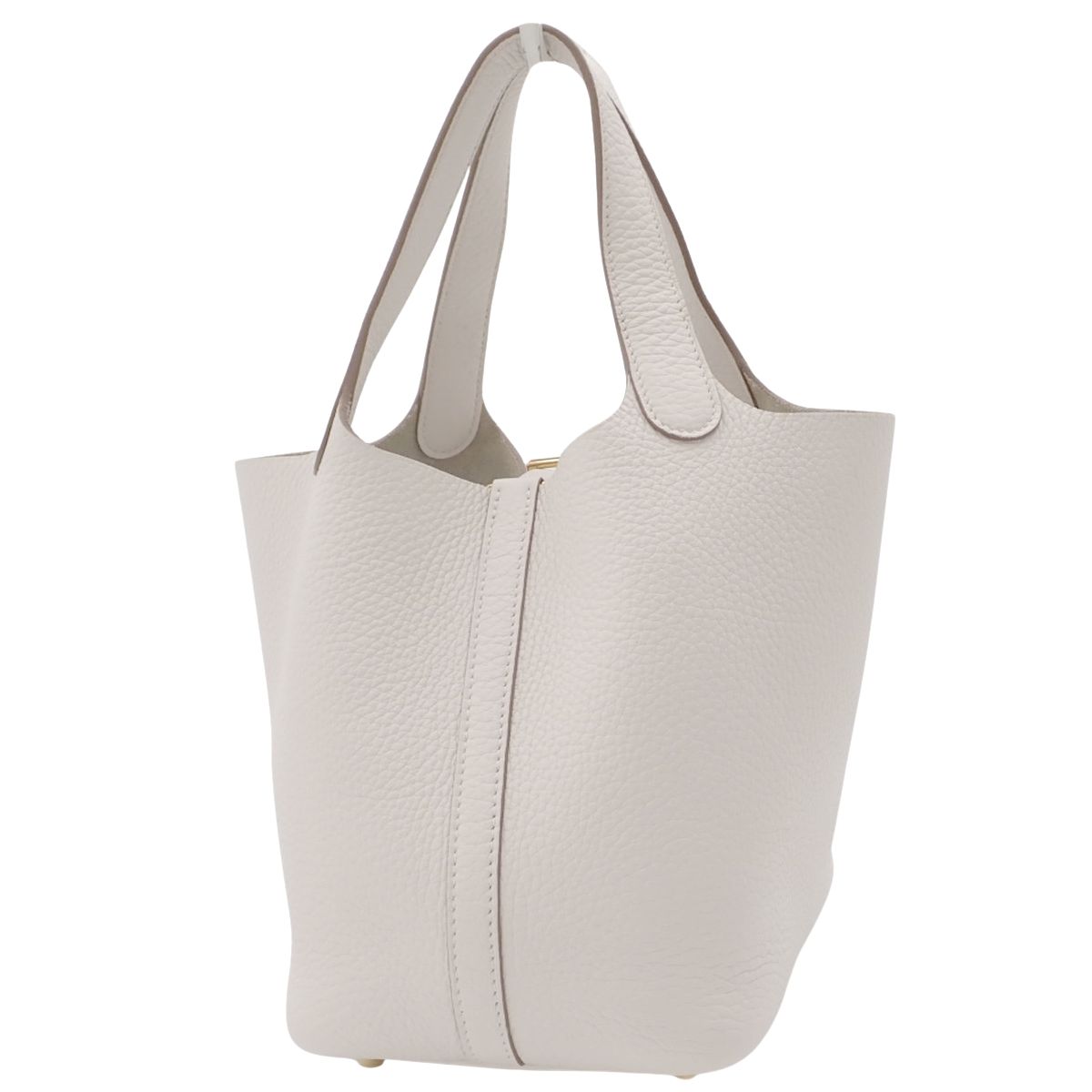 美品☆　エルメス　ピコタンロックMM　白　トリヨンクレマンス　A刻印 HERMES(エルメス) ピコタンロックPM ニューホワイト トリヨン