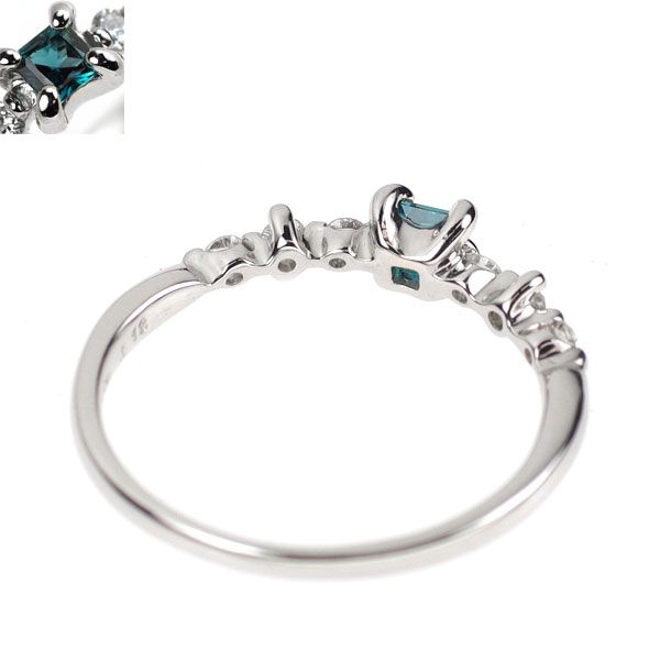 希少 Pt900 アレキサンドライト ダイヤモンド リング 0.12ct D0.100ct