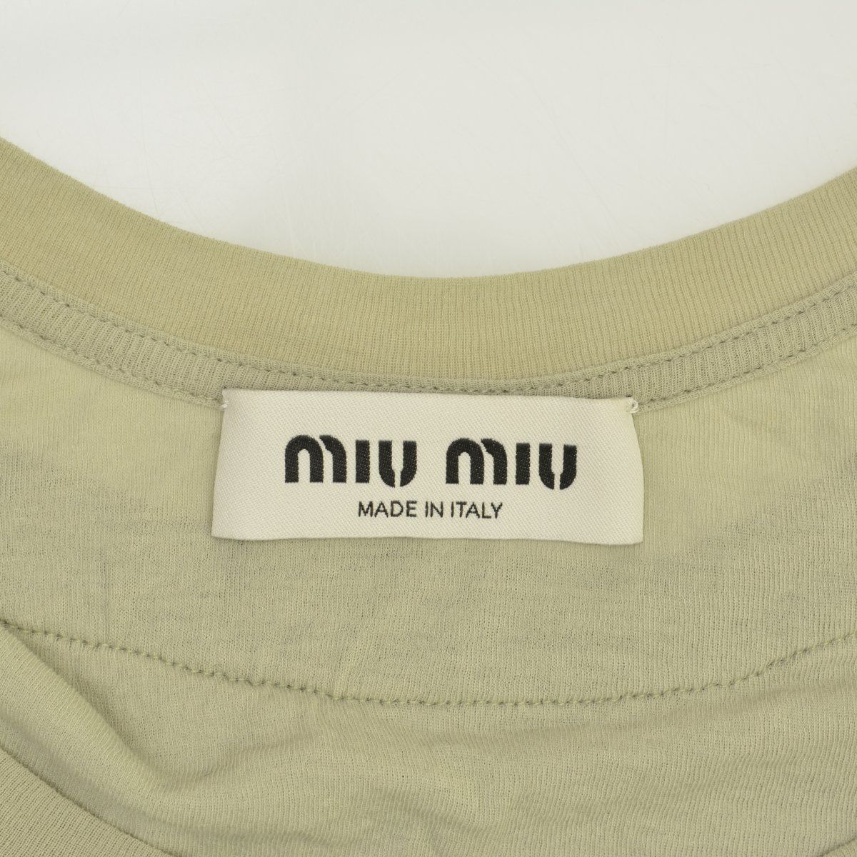 MIUMIU MJT668 S231 11QG リブ ジャージータンクトップ GINKGOPHARMACY_COM