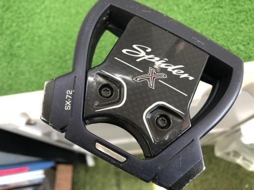 【中古】 テーラーメイド Spider X BLUE/WHITE シングルベンド 33インチ パター PT スチール(ブラック) (フレックスその他) メンズ 男性用 右利き 右用 Cランク ゴルフクラブ