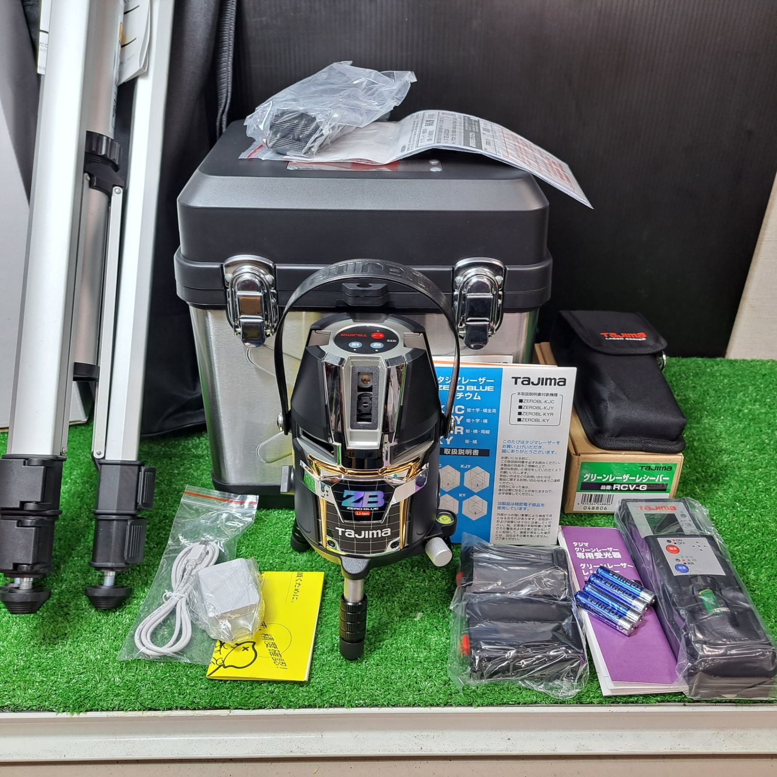 タジマ Tajima ブルーグリーンレーザー墨出し器 ZEROBL-KYSET 矩 横 受光器 三脚付き 岩槻店
