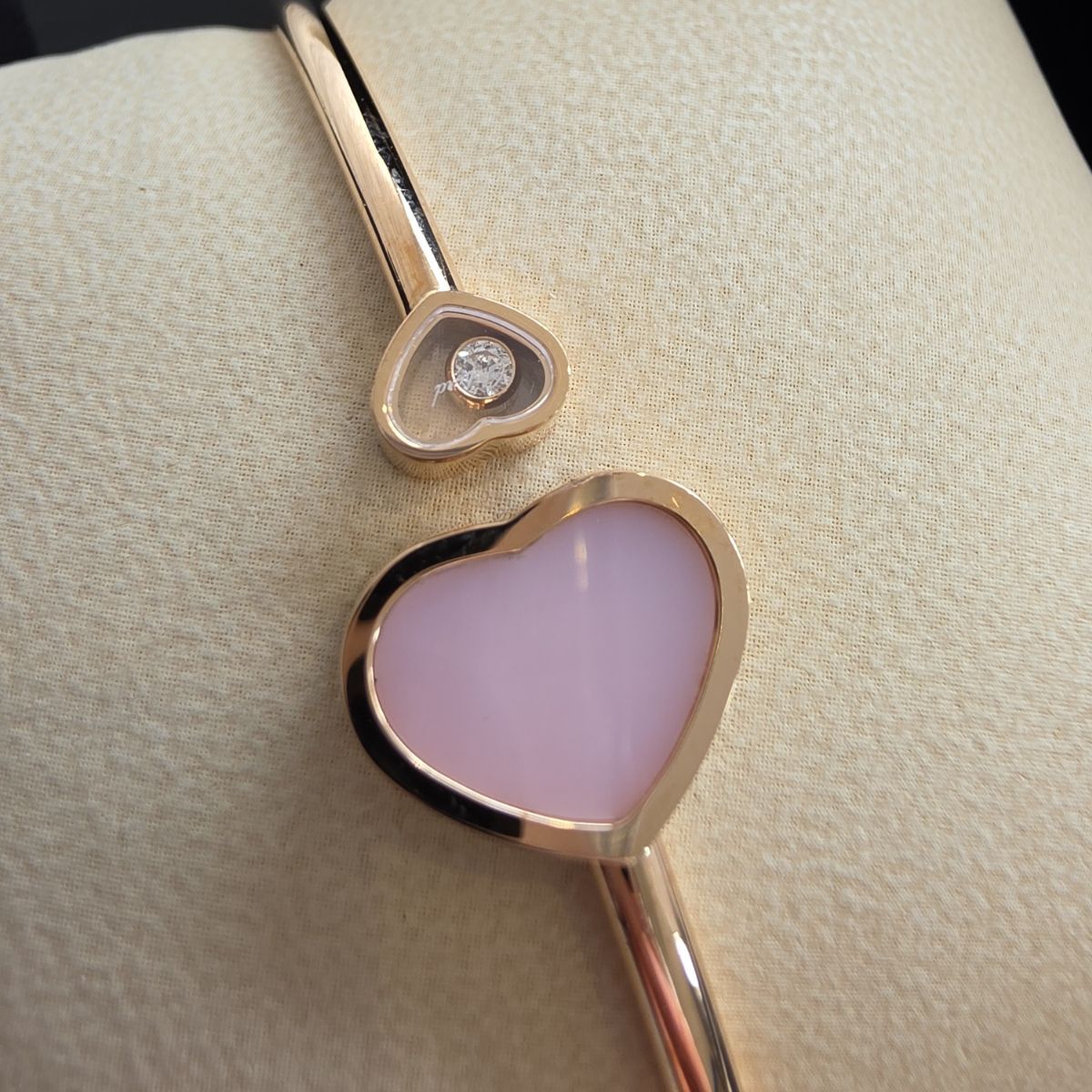Chopard ショパール ハッピーハート バングル ダイヤモンド ピンク