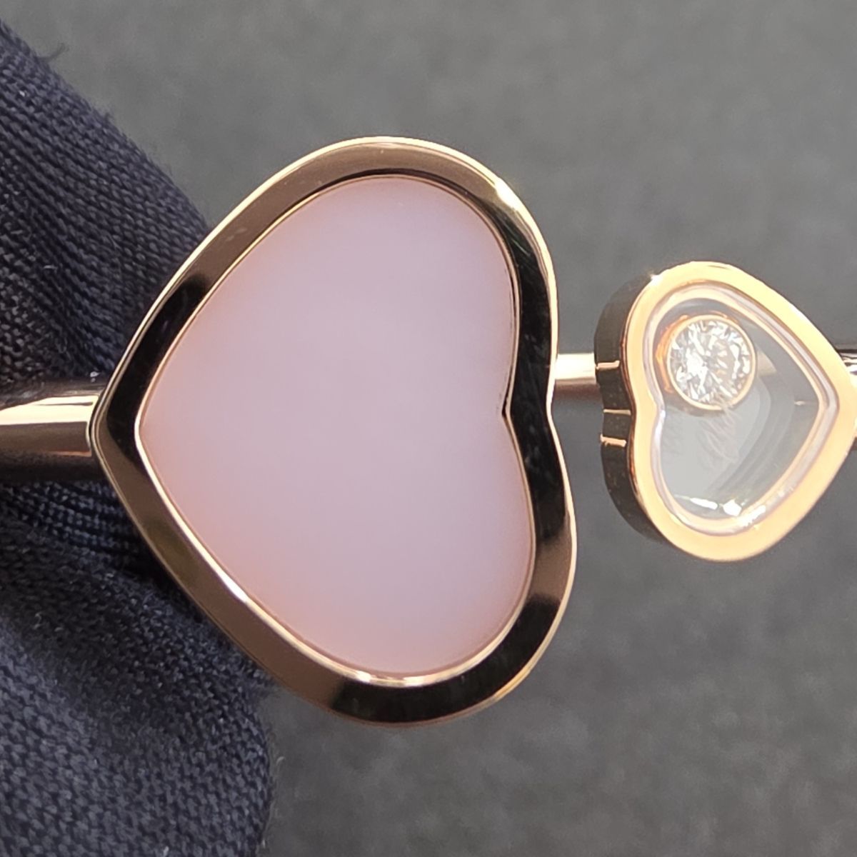 Chopard ショパール ハッピーハート バングル ダイヤモンド ピンク