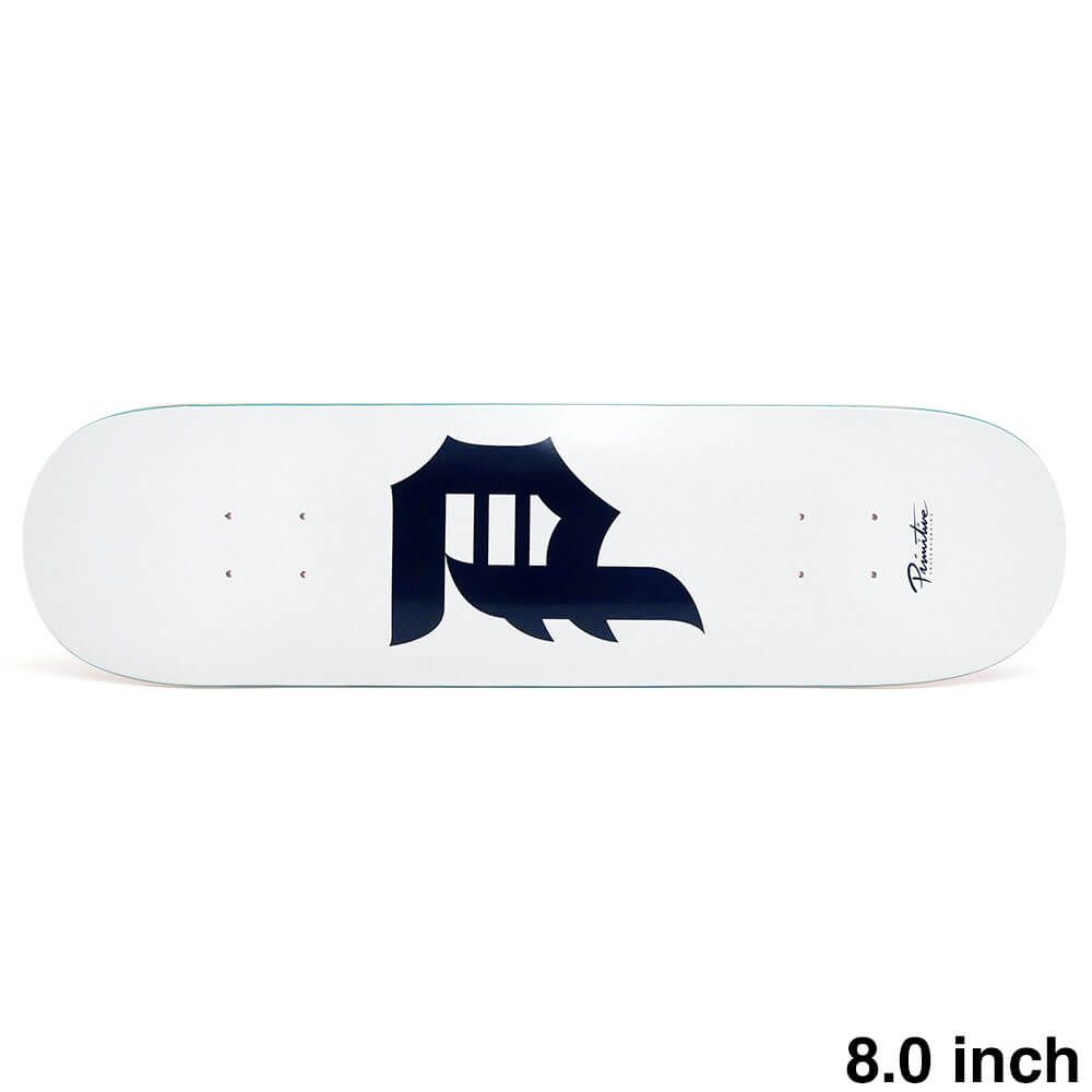 PRIMITIVE DECK プリミティブ デッキ TEAM DIRTY P CORE WHITE NAVY 8.0 スケートボード スケボー