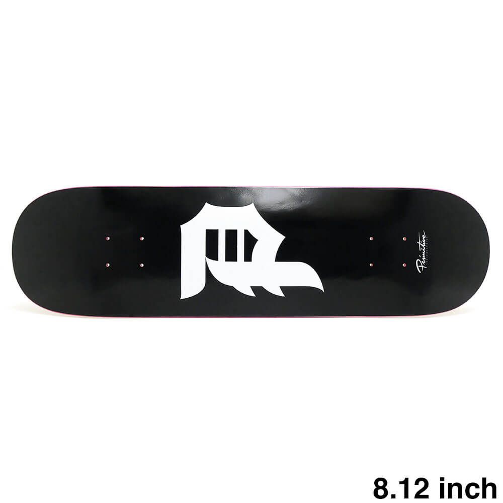 PRIMITIVE DECK プリミティブ デッキ TEAM DIRTY P CORE BLACK 8.12 スケートボード スケボー