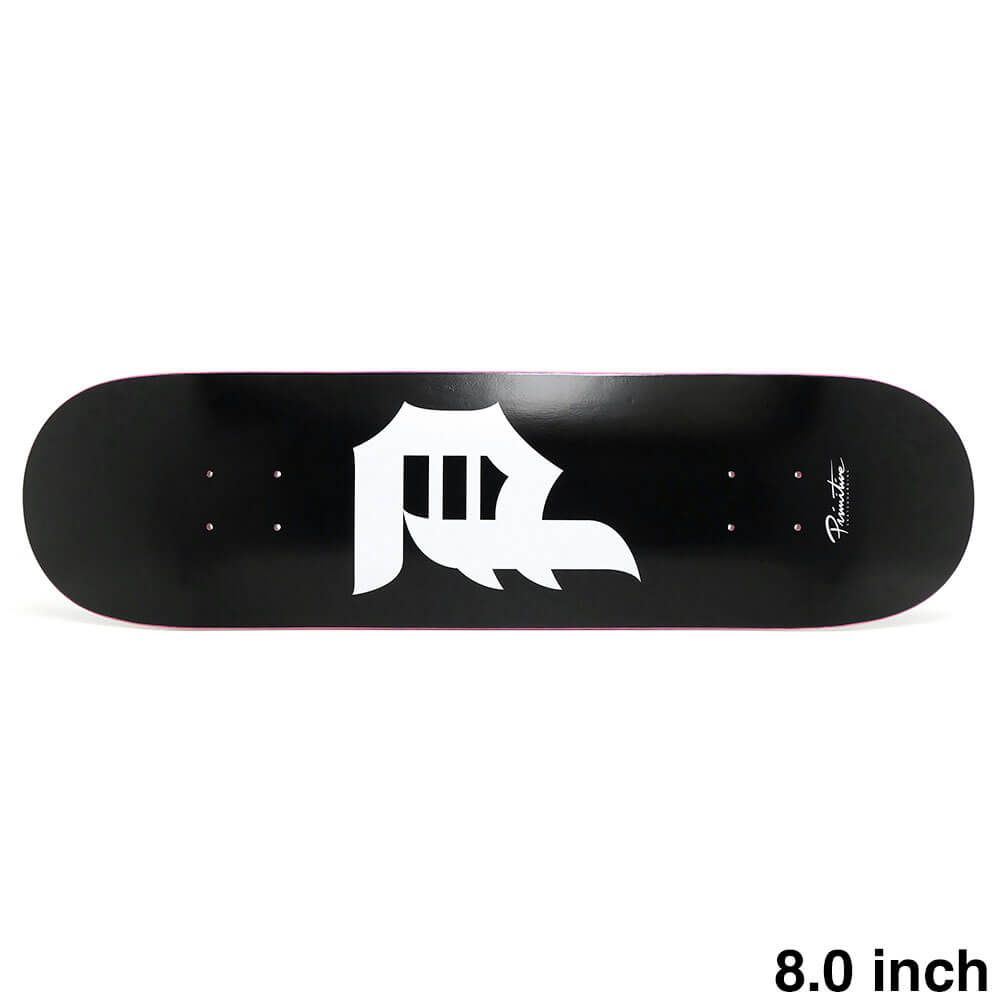 PRIMITIVE DECK プリミティブ デッキ TEAM DIRTY P CORE BLACK 8.0 スケートボード スケボー