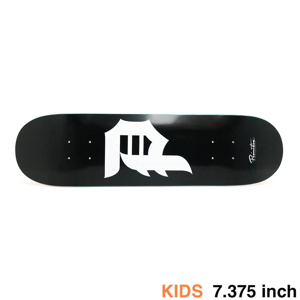 PRIMITIVE DECK プリミティブ デッキ 子供用 TEAM DIRTY P CORE BLACK 7.375 スケートボード スケボー