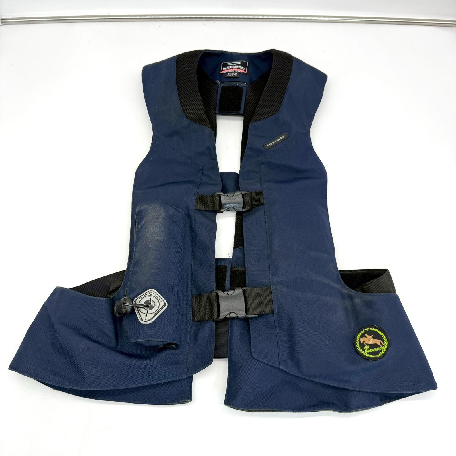 hit-air 乗馬エアバッグ プロテクター Lサイズ ネイビー ブルー