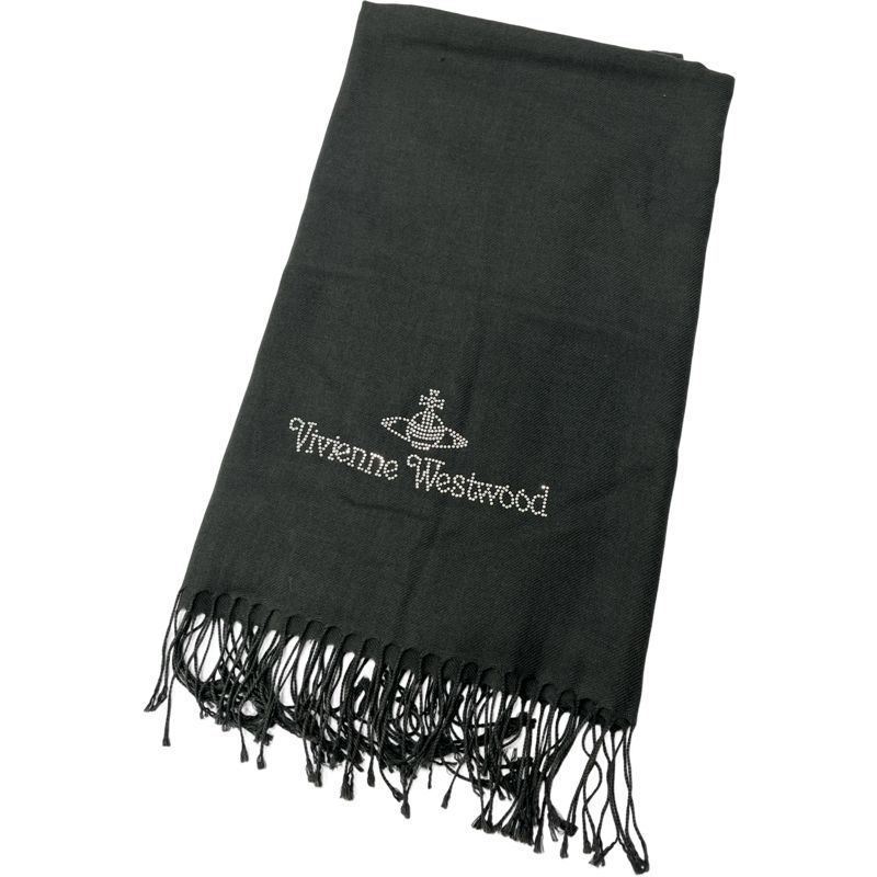 【新品】 ヴィヴィアンウエストウッド　大判ストール ヴィヴィアンウエストウッド 大判ストール マフラー オーブ ロゴ