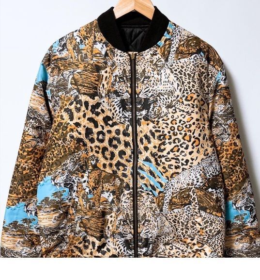 STUSSY ma1 レオパード 豹柄 お得 【☆極美品☆レオパード！☆】STUSSY ステューシー キルディング