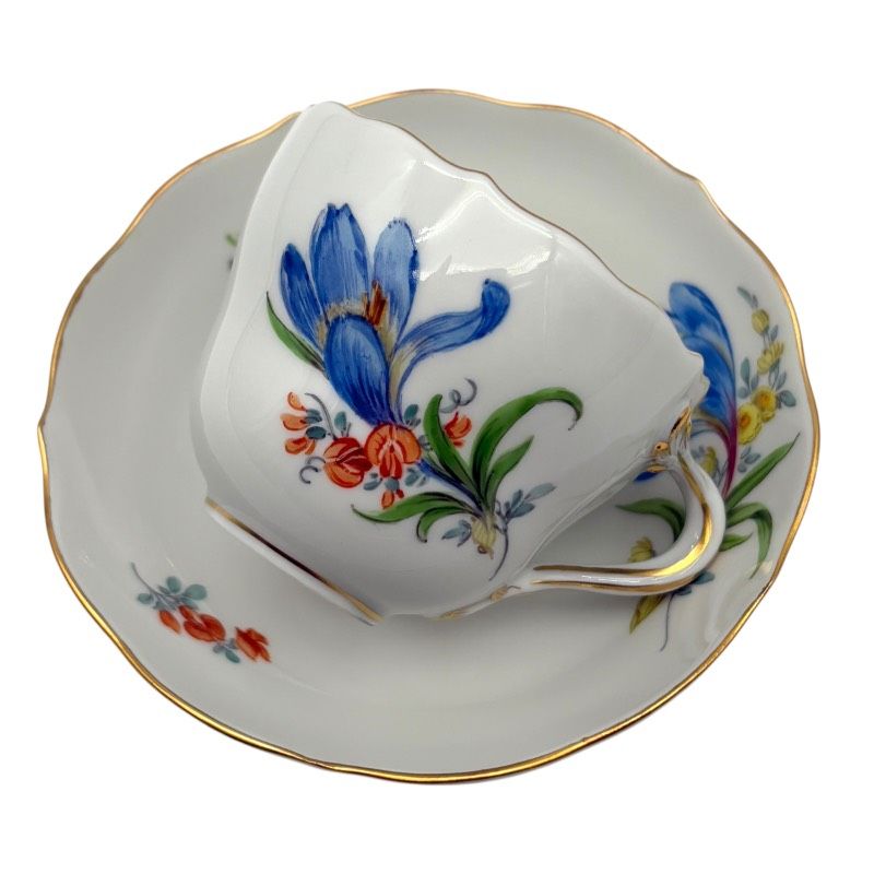 マイセン オーバル型 フラワー ボックス 小物入れ マイセン オーバル型