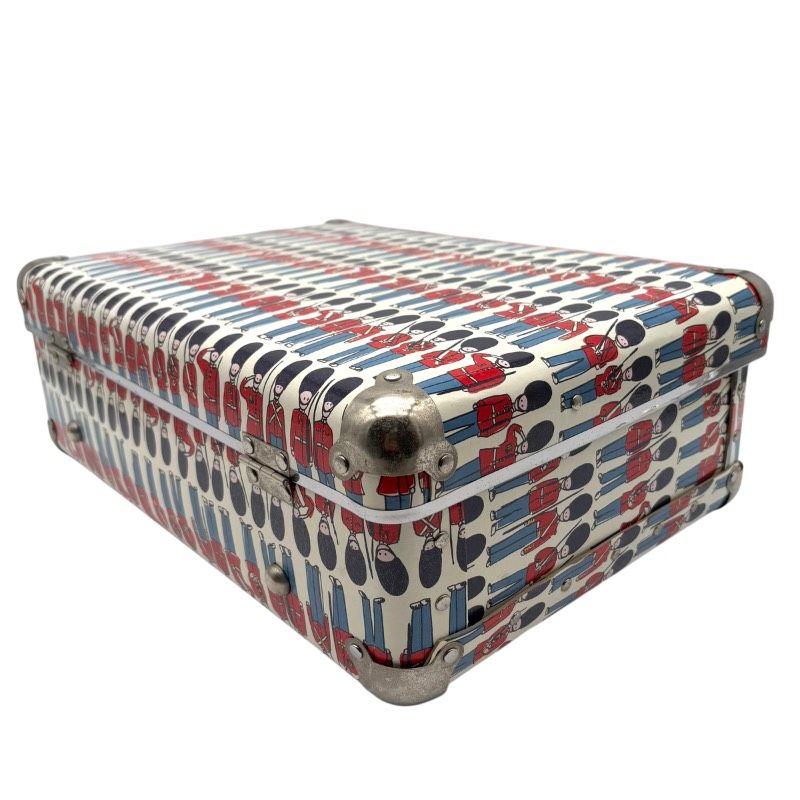 キャスキッドソン　兵隊　トランクケース 美品】Cath Kidston キャスキッドソン 兵隊柄 スーツケース トランク