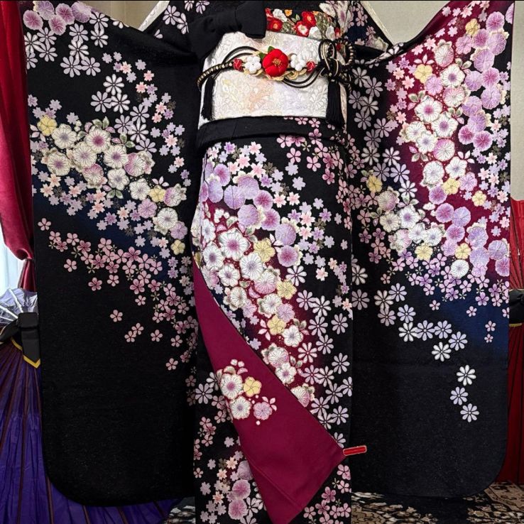 振袖 豪華 金通し 辻が花 絞り加工 身丈176cm パールトーン加工済 躾糸付 振袖 豪華 金通し 辻が花 絞り加工 身丈176cm パールトーン加工済 躾糸付