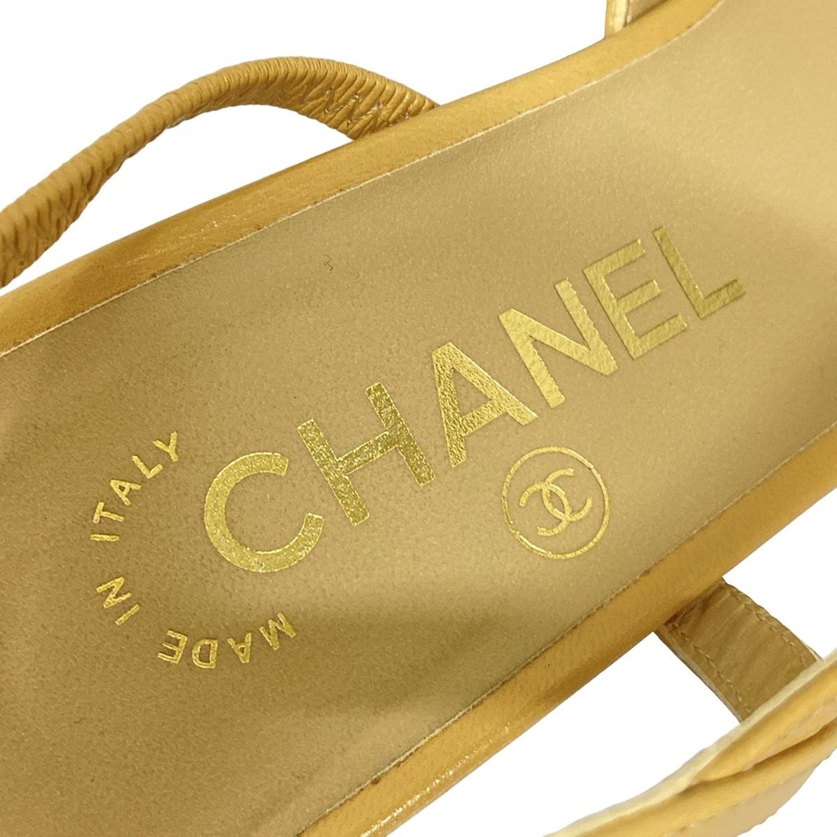CHANEL(シャネル) サンダル 36 1/2 C レディース スリングバック