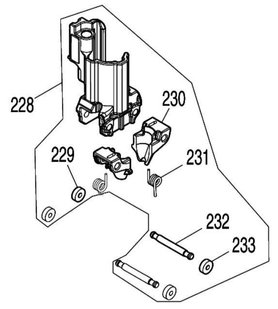 マキタ makita 高圧エアビス打ち機 AR412HR 用 コンタクトトップアッセンブリ 136833-8 部品 修理 パーツ 建築 大工 造作 内装 リフォーム