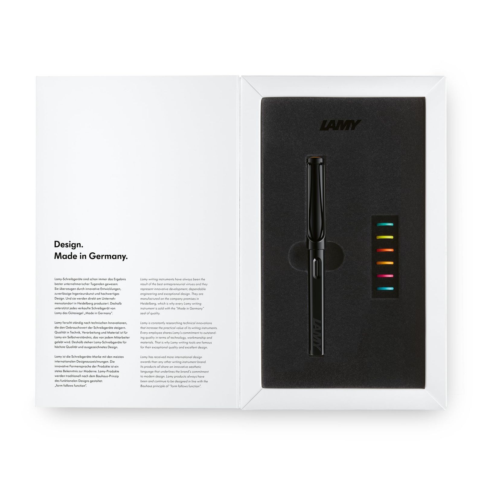 Lamy サファリ マルチカラー 万年筆セット オールブラック