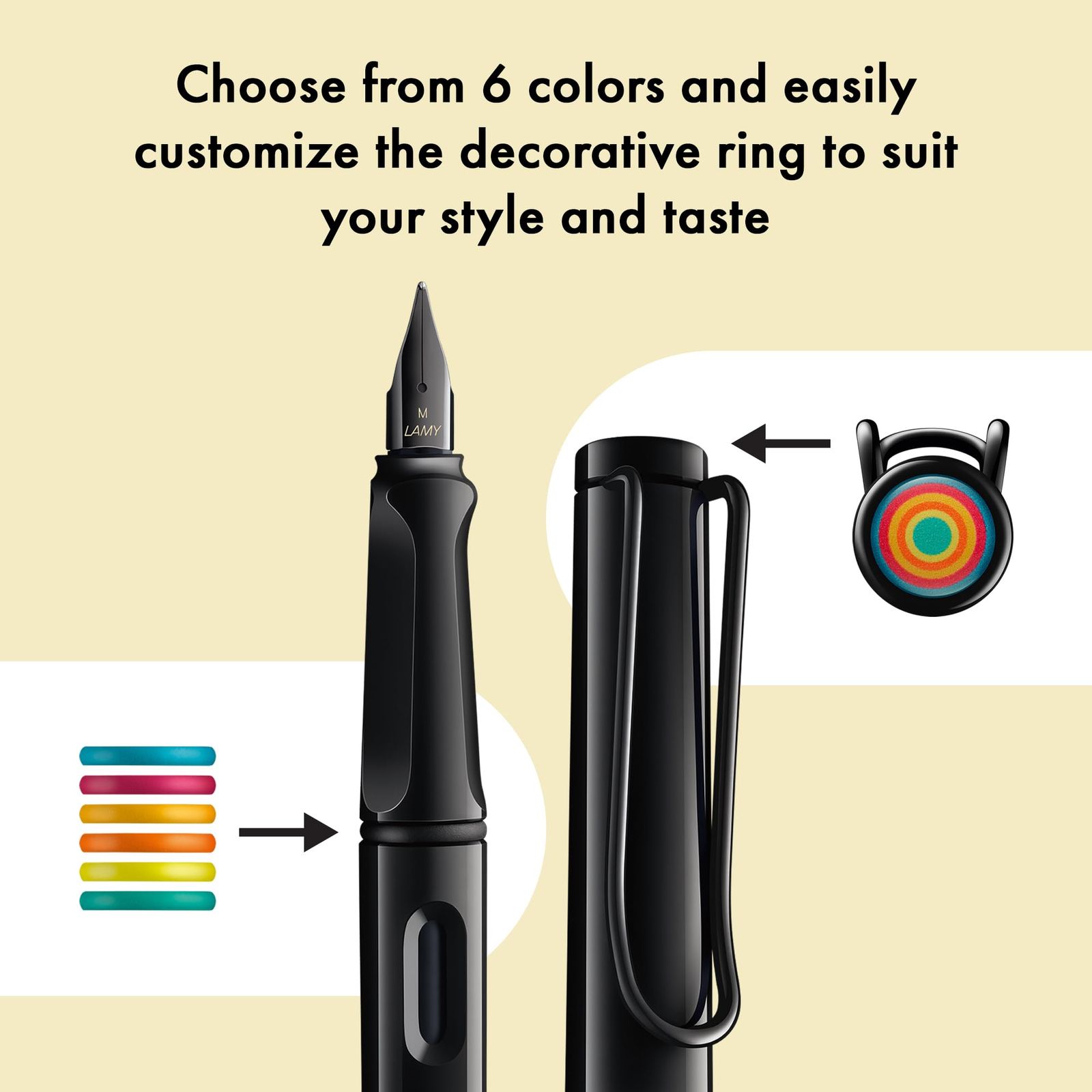 Lamy サファリ マルチカラー 万年筆セット オールブラック