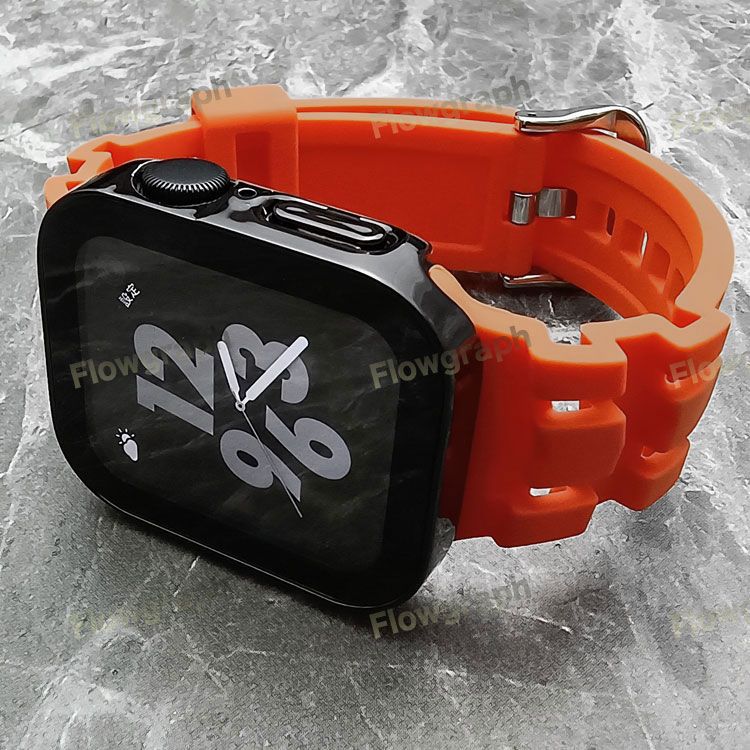 アップルウォッチ バンド ラバー 44mm カバー 44 apple watch バンド