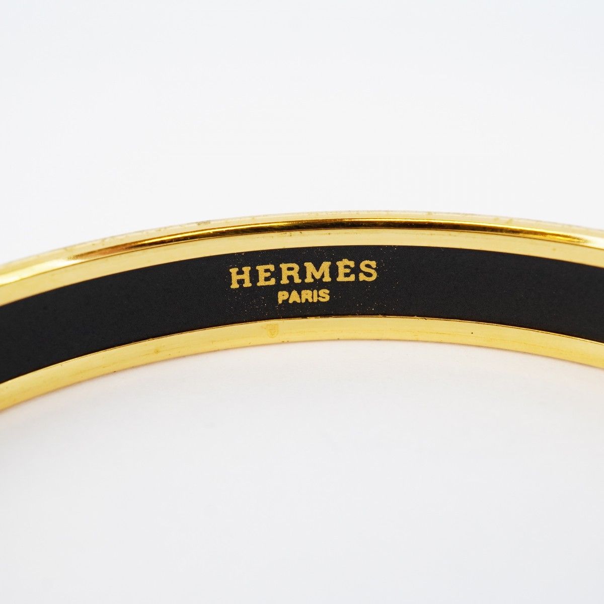 5jmb0788】エルメス バングル エマイユPM GPメッキ 七宝焼き ゴールド