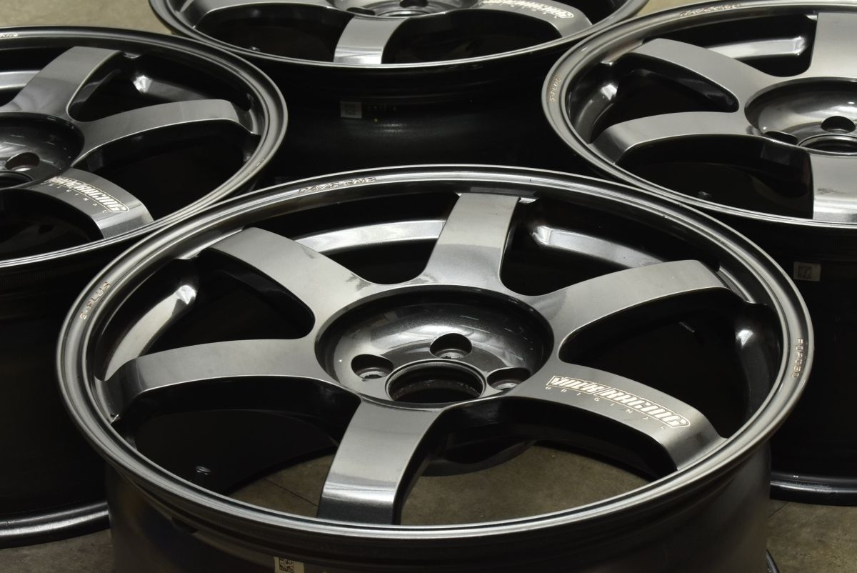 カスタム用に RAYS VOLK RACING TE 37 S PLUS 18 in 8 5 J 45 PCD 100 4本セット 86 カローラツーリング スポーツ BRZ レガシィ