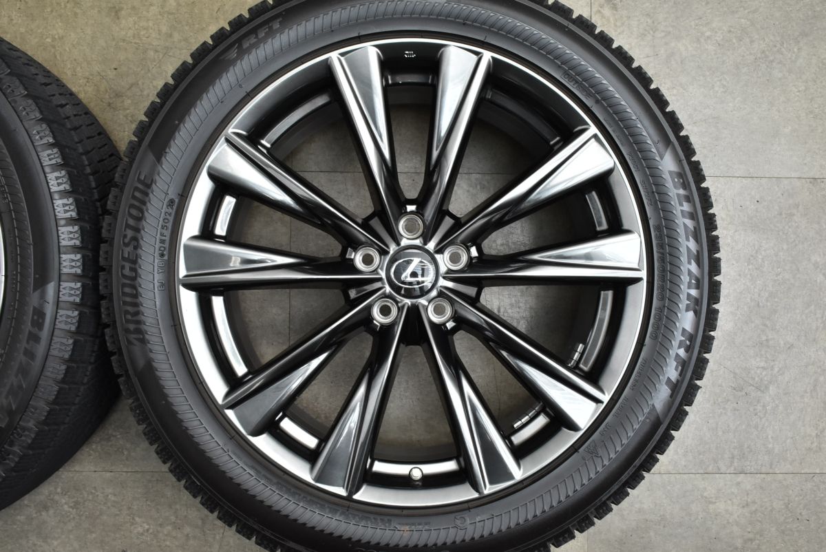 ランフラットタイヤ付き レクサス 20系 NX Fスポーツ 20 in 7 5 J 35 PCD 114 3 ブリヂストン ブリザック RFT 235 50 R 20インチ タイヤ ホイールセット