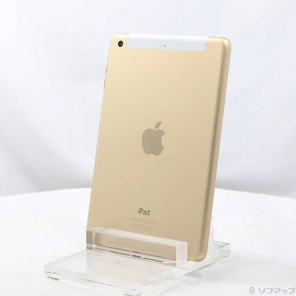 2026，大人気 〔中古品〕 iPad mini 3 16GB ゴールド MGYR2J／A au【262】 iPad本体