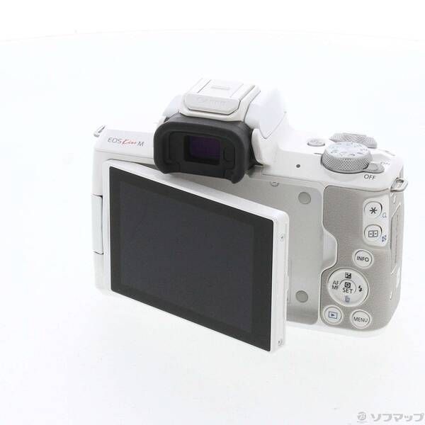 中古品〕 EOS Kiss M ホワイト【258】 Canon EOS Kiss M ミラー