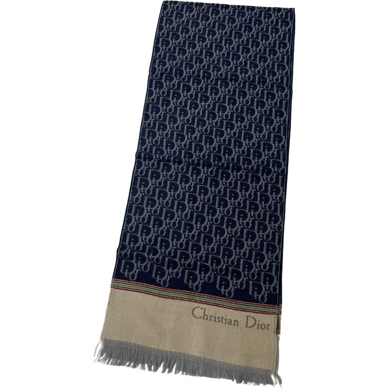 Christian Dior クリスチャンディオール マフラー トロッター柄