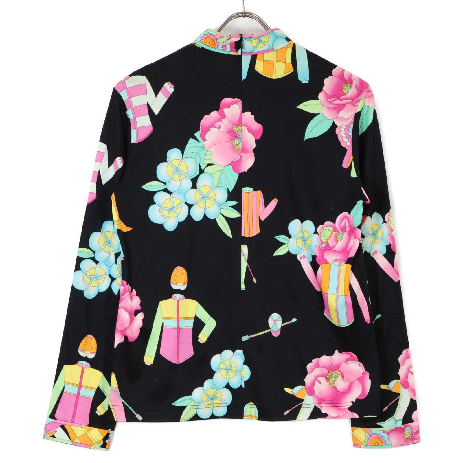 LEONARD レオナール ブラック 花柄 カットソー 40 - メルカリ