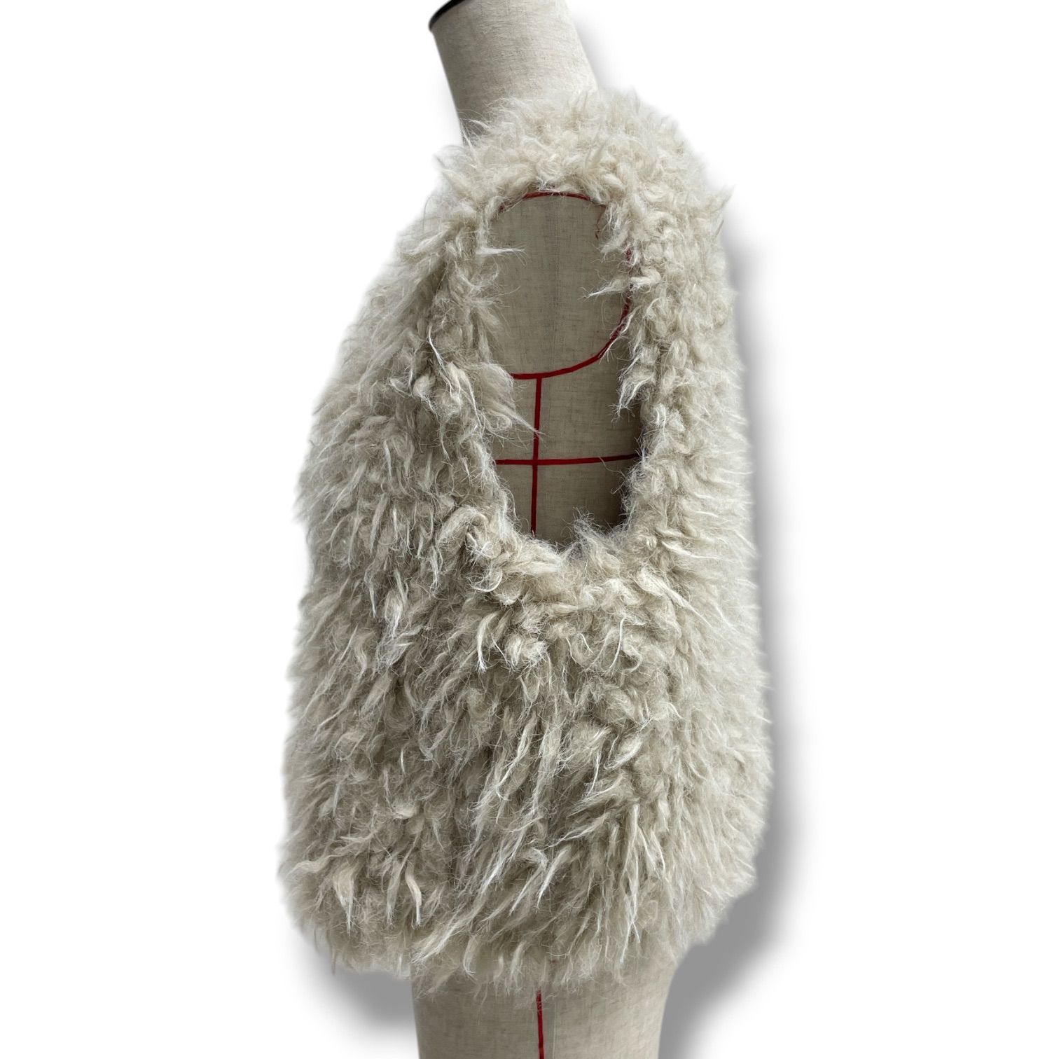 GALLARDAGALANTE ガリャルダガランテ フェイクファーベスト ベスト