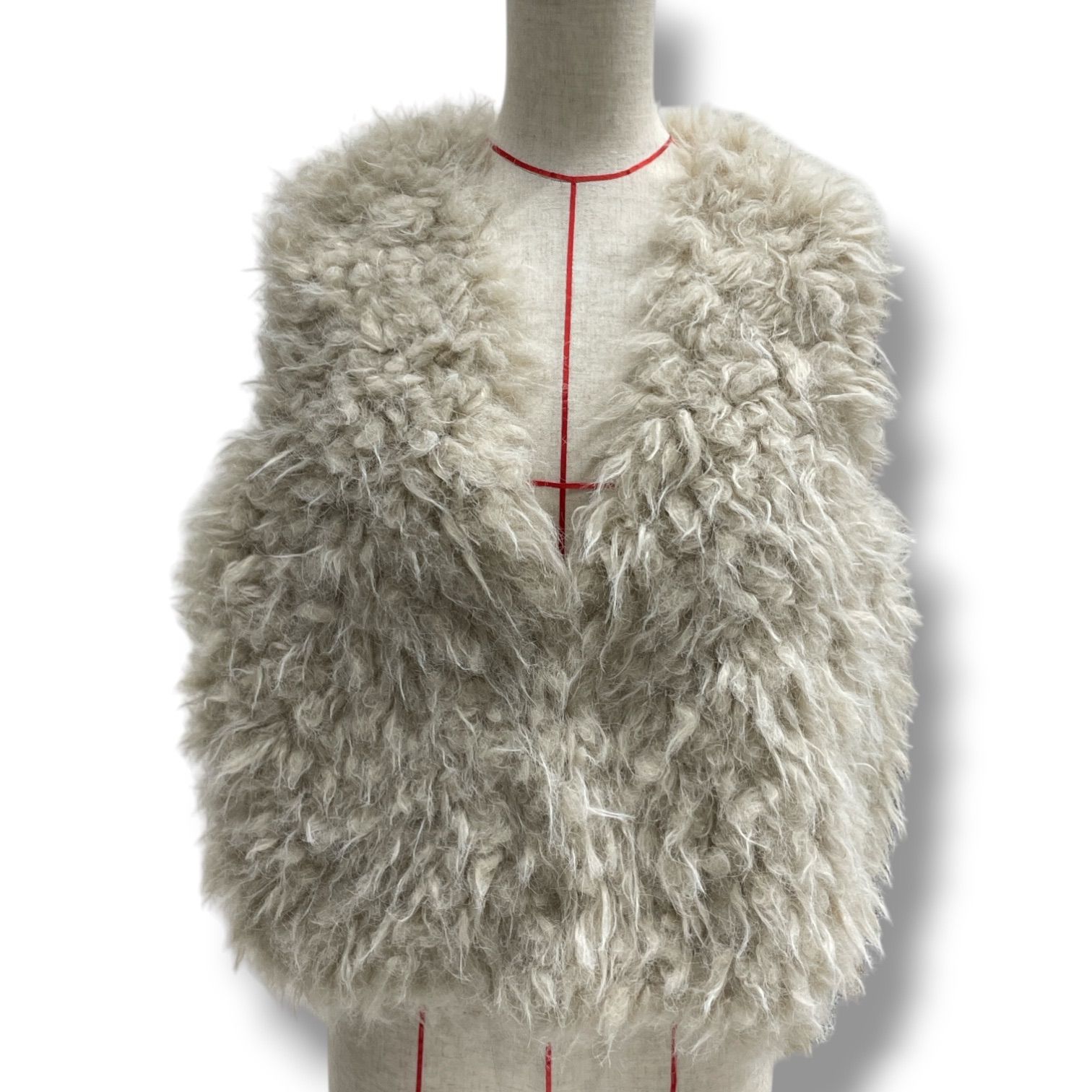 GALLARDAGALANTE ガリャルダガランテ フェイクファーベスト ベスト