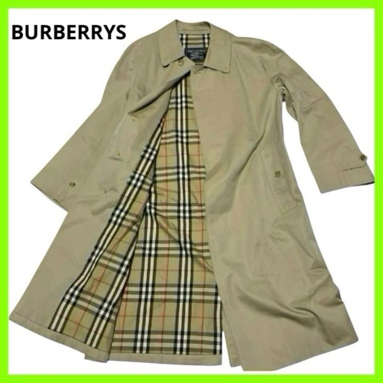 【大人気‼︎】バーバリー　ベージュ トレンチコート　ノバチェック　Mサイズ BURBERRYS バーバリー コート ノバチェック M相当 ロング丈 トレンチ