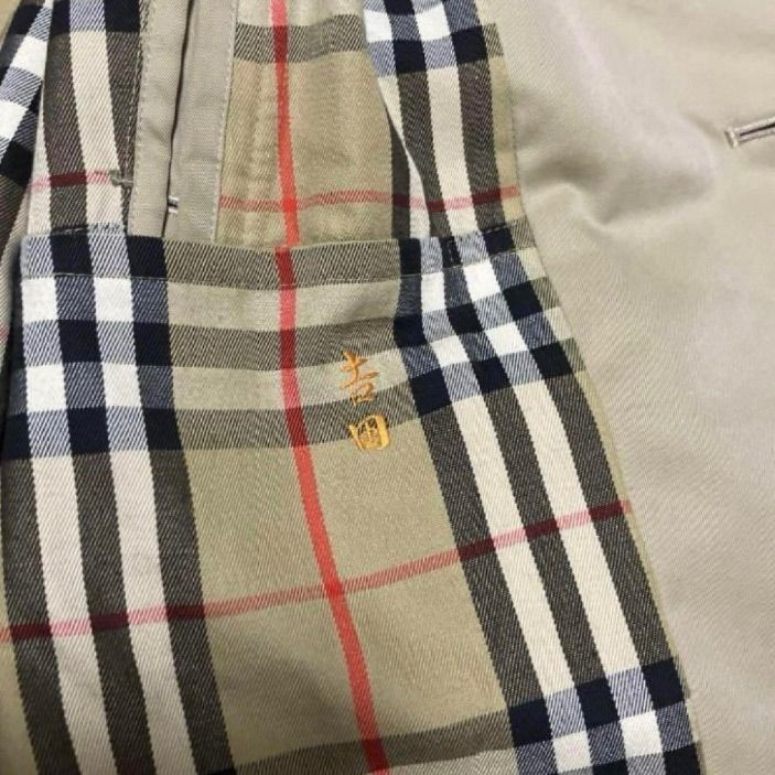 BURBERRYS バーバリー コート ノバチェック M相当 ロング丈 トレンチ