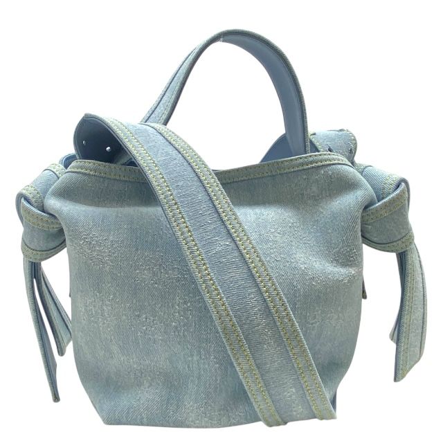 アクネストゥディオズ ムスビミニ デニムショルダーバッグ トートバッグ ハンドバッグ 2WAY デニム ライトブルー Acne Studios レディース 人気 定番 上品 カジュアル 感
