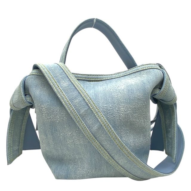 アクネストゥディオズ ムスビミニ デニムショルダーバッグ トートバッグ ハンドバッグ 2WAY デニム ライトブルー Acne Studios レディース 人気 定番 上品 カジュアル 感