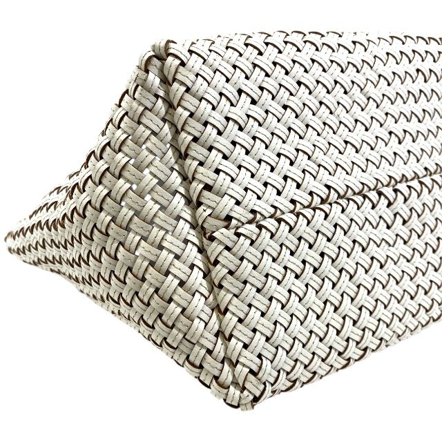  ヒロフ P 25 30416 ブレッツァバッファロー レザー メッシュ トートバッグ ハンドバッグ ホワイト 白 HIROFU レディース 上品 感 エレガント その他 バッグ