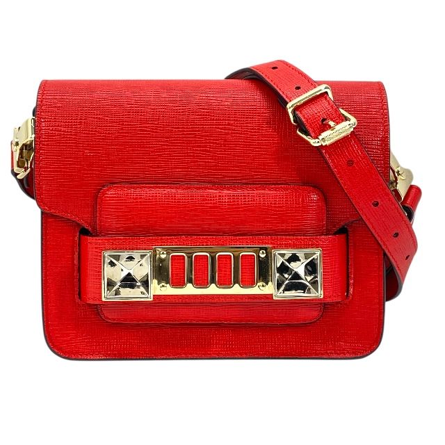 プロエンザースクーラー PS11 ショルダーバッグ クロスボディバッグ ミニ レザー レッド ゴールド PROENZA SCHOULER レディース 人気 定番 感 上品 モード