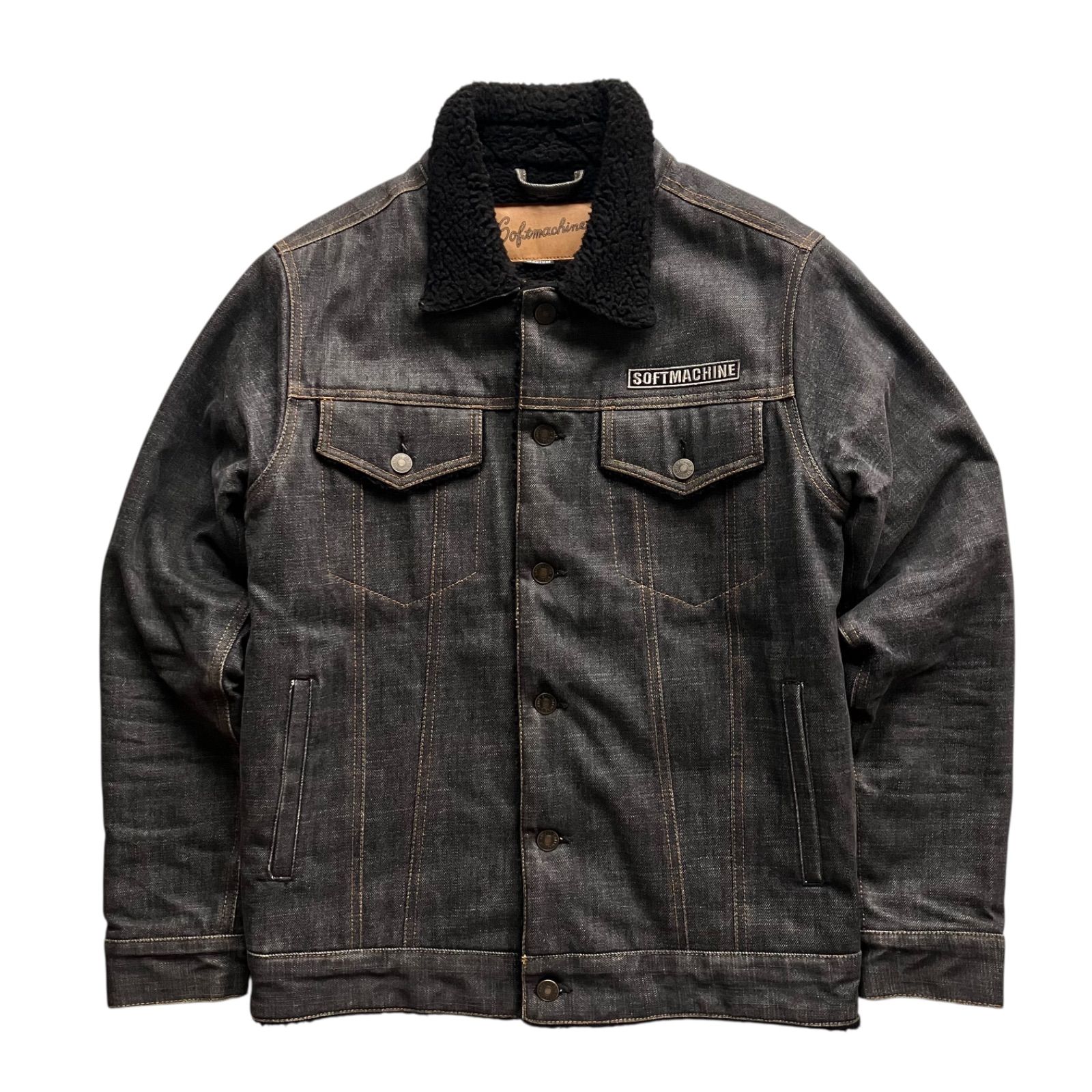 80s Levis Black Denim Sherpa Made In USA🇺🇸 Size M (42位) 玉数の少ないブラックデニムの ボア ジャケットです コンディション良好👍 数着入荷しております ¥25000 税込￥27500 #リーバイスブラックデニムジャケット #リーバイスボア ジャケット #アメリカ製🇺🇸 #柏 ... ブラックデニムジャケット　Mサイズ