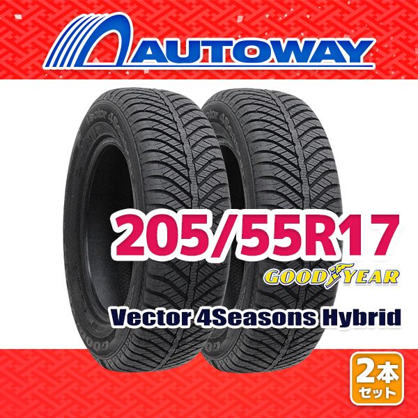 AUTOWAY 205 55 R 17 サマータイヤ VECTOR 4 Seasons Hybrid 17インチ 2本セット 夏タイヤ オートウェイ