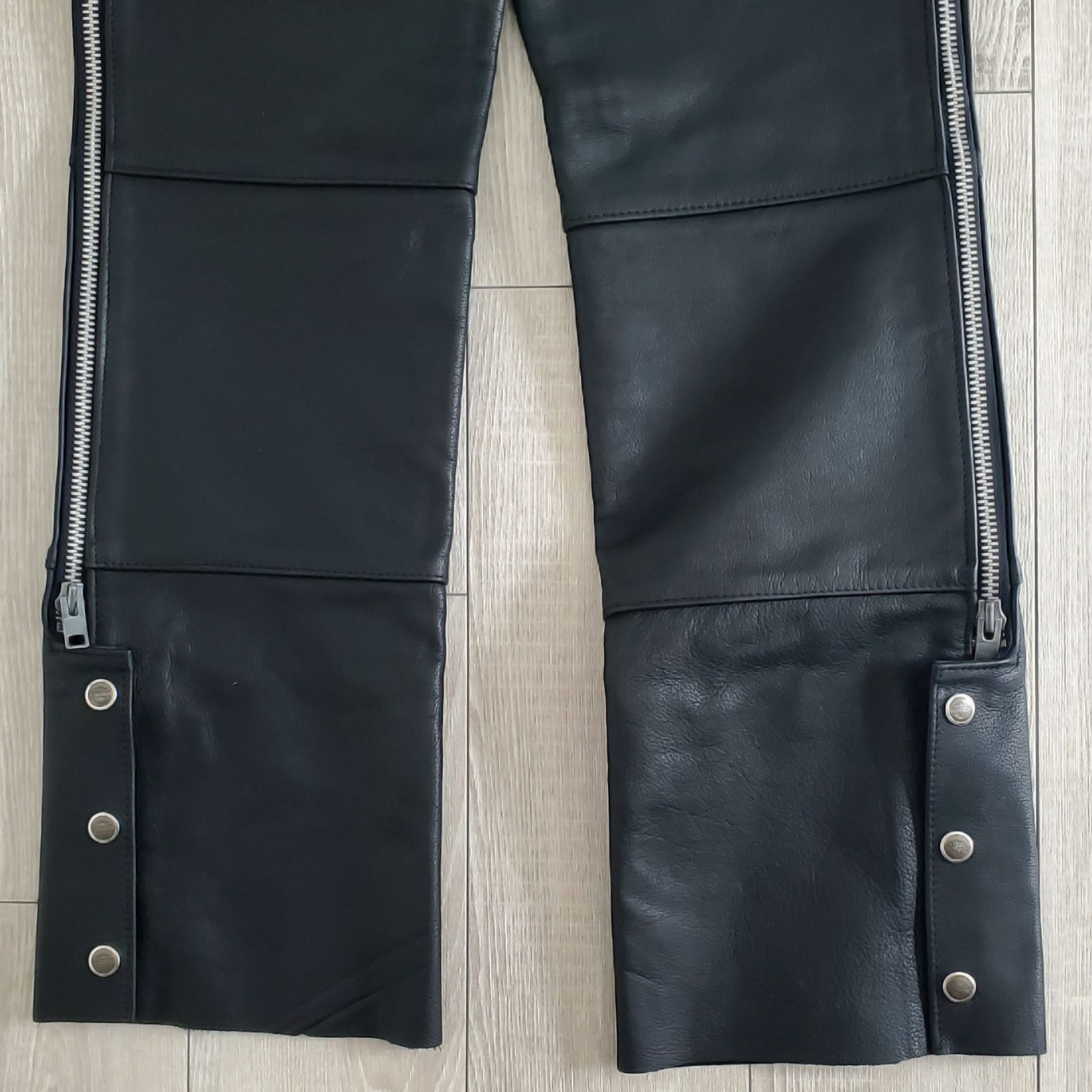 Harley-Davidson ハーレーダビッドソン□美品 2000s USA製 本革 肉厚 
