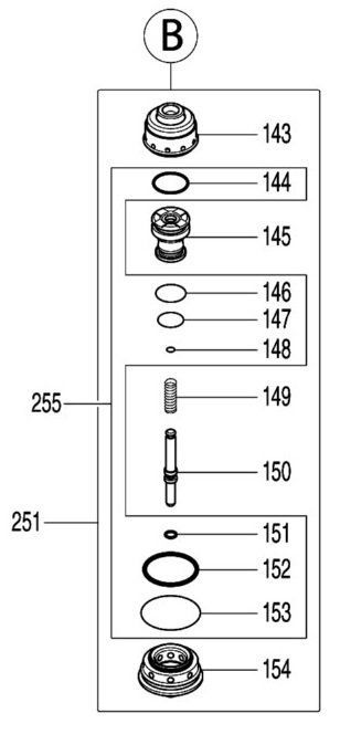 マキタ makita 高圧エア ビス 打ち機 AR412HR 用 トリガバルブアッセンブリ 136979-0 部品 修理 パーツ 建築 大工 造作 内装 リフォーム
