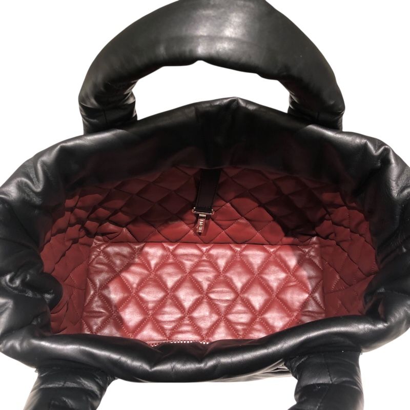 シャネルコココクーントートレザーブラック CHANEL シャネル コココクーン トートバッグ レザー ブラック 13番台