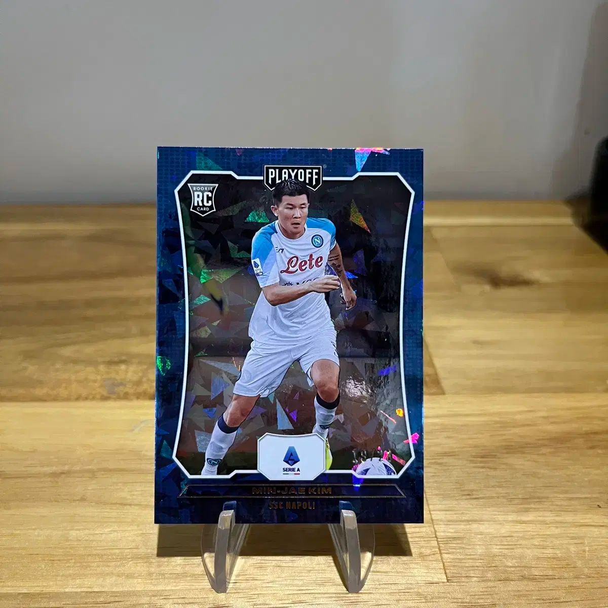 SSCナポリ 金 玟哉₍キム ミンジェ 23 ルーキー ブルー クラック アイス カード