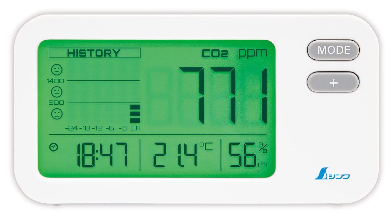 在庫 シンワ測定 Shinwa Sokutei デジタル二酸化炭素濃度計 光学式 補正機能付 78977