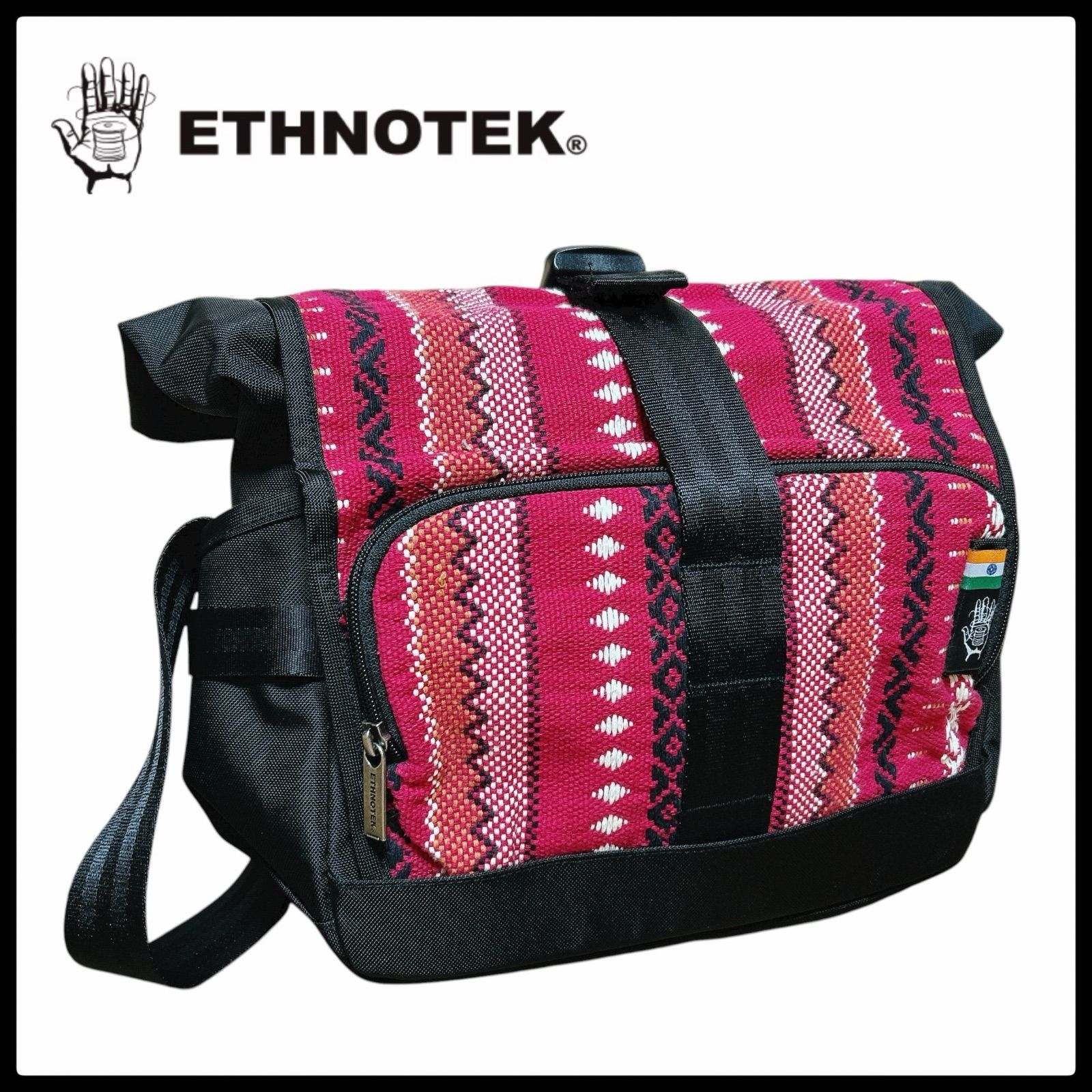美品 ETHNOTEK エスノテック ショルダーバッグ メッセンジャーバッグ 