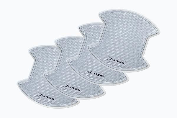 ジャオス ドアハンドルプロテクター カーボン調 シルバー デリカ D 5 DIESEL 19